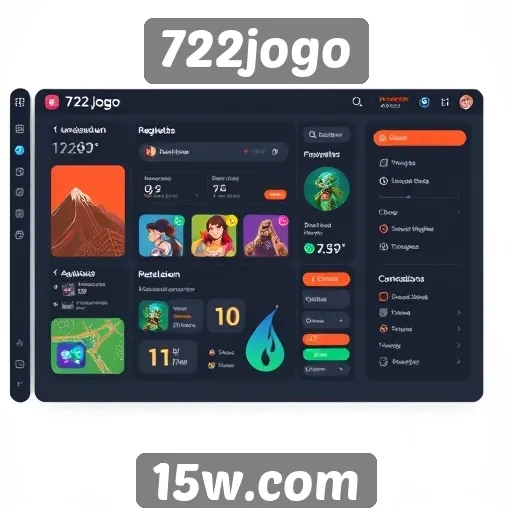 Interface do usuário do site 722jogo em discussão